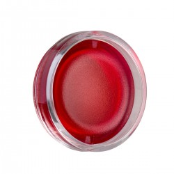 Plain lens, red, for circular illuminated pushbutton, diameter 22, with integral LED