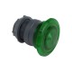 Illuminated mushroom pushbutton head diameter 40, Green, for hole diameter 22, latching, for integral LED