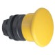 Illuminated mushroom pushbutton head diameter 40, orange, for hole diameter 22, latching, for integral LED