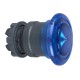 Illuminated mushroom pushbutton head diameter 40, blue, for hole diameter 22, latching, for integral LED