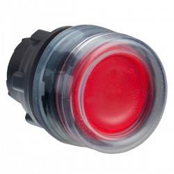 Flush crvenog illuminated pushbutton head diameter 22, spring return, for integral LED