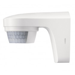 Motion detector Luxa S180 BK, 180 degrees, automatic lighting control based on presence and brightness, wall installation