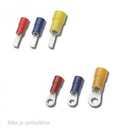 Female push-on terminal, insulated, blue, 1,5..2,5 mm2, š: 6,3x0,8 mm