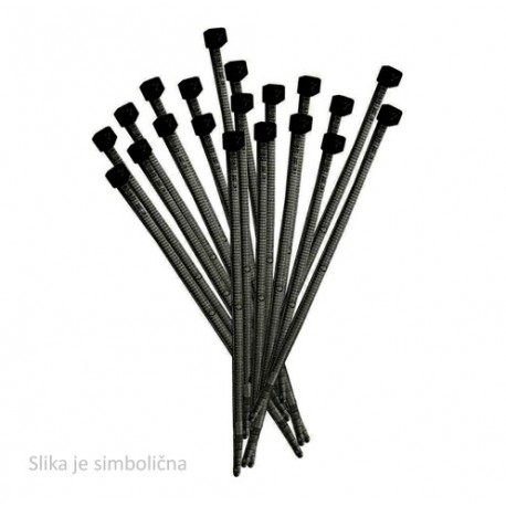 Cable tie, black, 3,6x370 mm, 100 pcs