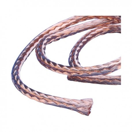 RRCB Round Braid in Coil, Plain Copper, 45 A Nominal Current, 6 mm2, 25 m