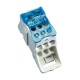 Single Pole Distribution Block, 160 A IEC, 200 A UL..CSA, Cable Line, 7 Cables Load, Copper, Thermoplastic