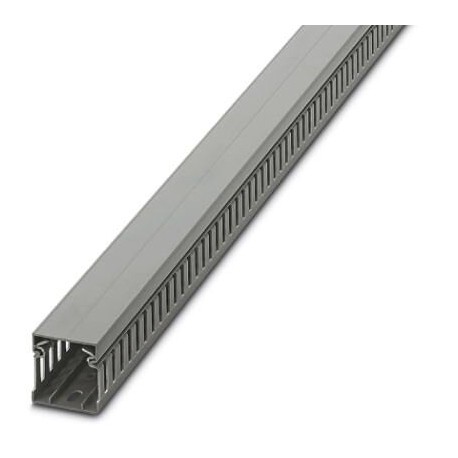 Cable duct for installation and mounting in control cabinets, gray, 40×40×2000 mm