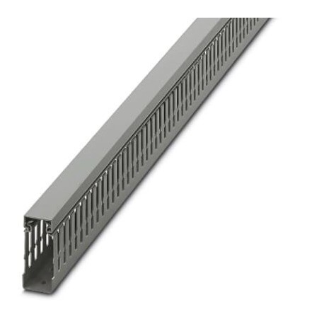Cable duct for installation and mounting in control cabinets, gray, 25×60×2000 mm