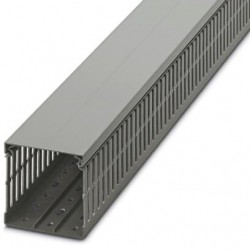 Cable duct for installation and mounting in control cabinets, gray, 80×80×2000 mm