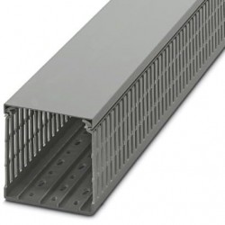 Cable duct for installation and mounting in control cabinets, gray, 100×100×2000 mm