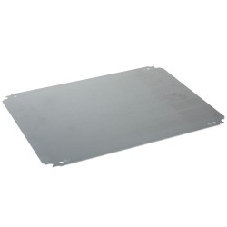 Plain mounting plate 500x500mm made of galvanised sheet steel