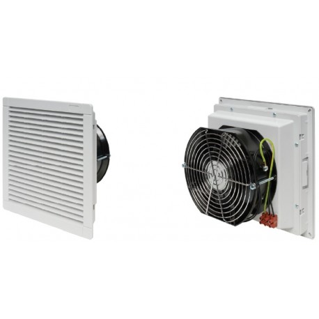Filter fan 230 m3h, 40 W, 230V50Hz, RAL 7035, IP54, 250x250x119mm