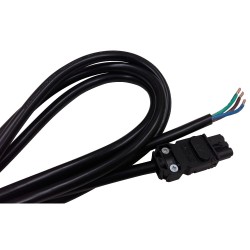 Kabel za napajanje LED rasvjete (crni), 100...240 V AC, 3m