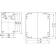 Plain mounting plate H1000xW800mm Galvanised sheet steel Reversible dimension