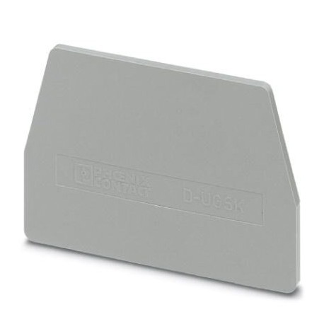 End cover, l: 61 mm, w: 2.2 mm, h: 41.5 mm, gray