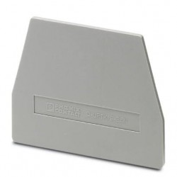 End cover, l: 61 mm, w: 2.2 mm, h: 48.5 mm, gray