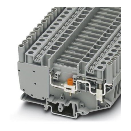Test disconnect terminal block, with slide, screw connection, cross section: 0.5 mm2 - 10 mm2, gray