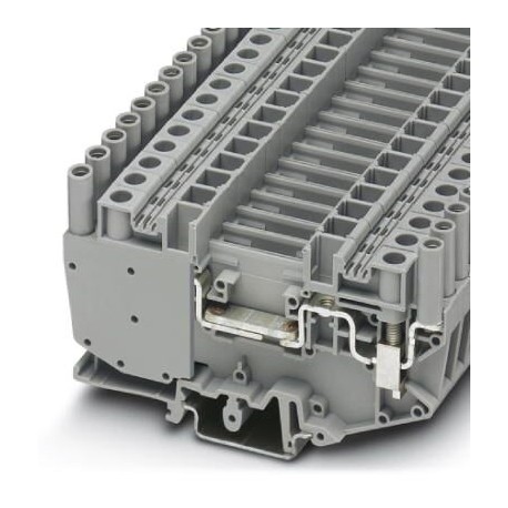 Disconnect terminal block, 500 V, 41 A, screw connection, No. of connections: 2, cross section: 0.5 mm2 - 10 mm2, gray