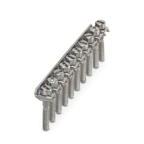screw bridge, pitch: 8.2 mm, No. of positions: 10, silver