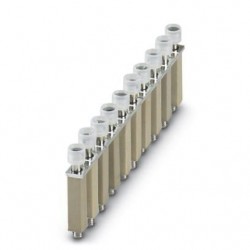 Isolator bridge bar, for switchable cross bridges, with insulating collar, pitch: 8.2 mm, No. of positions: 10, silver