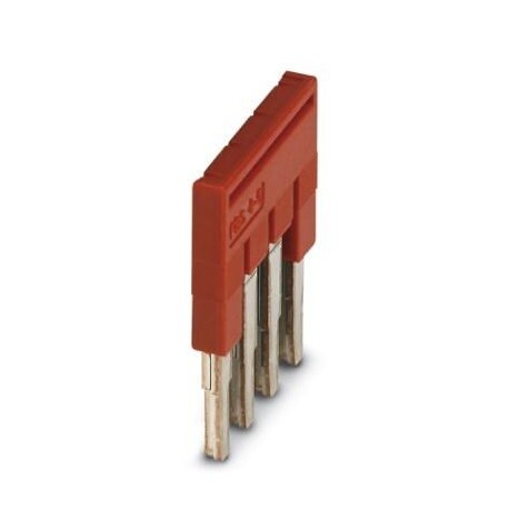 Plug-in bridge, pitch: 5.2 mm, l: 22.7 mm, w: 19.4 mm, No. of positions: 4, red