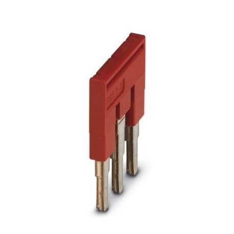 Plug-in bridge, pitch: 6.2 mm, w: 16.9 mm, No. of positions: 3, red