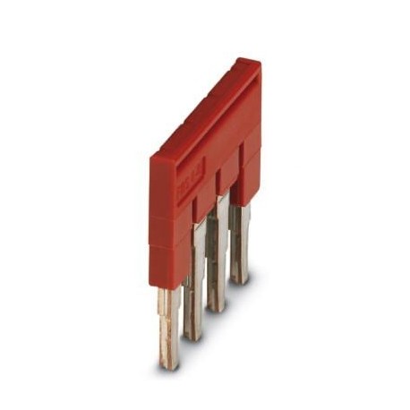 Plug-in bridge, pitch: 6.2 mm, w: 23.1 mm, No. of positions: 4, red