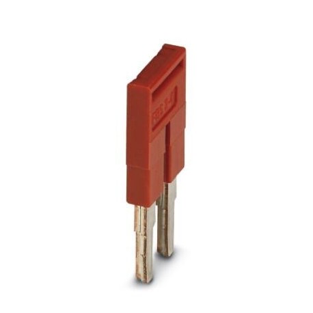 Plug-in bridge, pitch: 6.2 mm, w: 10.7 mm, No. of positions: 2, red