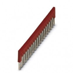 Plug-in bridge, pitch: 6.2 mm, w: 122.3 mm, No. of positions: 20, red