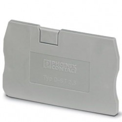 End cover, l: 48.6 mm, w: 2.2 mm, h: 29.1 mm, gray
