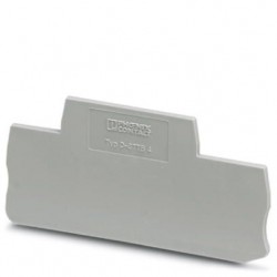 End cover, l: 83.5 mm, w: 2.2 mm, h: 39.7 mm, gray