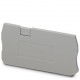 End cover, l: 60.5 mm, w: 2.2 mm, h: 29 mm, gray