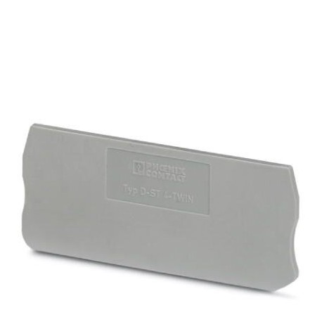 End cover, l: 71.5 mm, w: 2.2 mm, h: 29 mm, gray