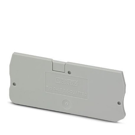 End cover, l: 72.2 mm, w: 2.2 mm, h: 29.1 mm, gray
