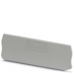 End cover, l: 87 mm, w: 2.2 mm, h: 29 mm, gray