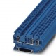 Feed-through terminal block, 800 V, 24 A, Spring-cage connection, No. of connections: 3, cross section: 0.08 mm2 - 4 mm2, blu