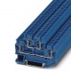 Double-level spring-cage terminal block, Spring-cage connection, cross section: 0.08 mm2 - 4 mm2, blue