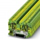 Ground modular terminal block, Spring-cage connection, No. of connections: 2, cross section: 0.2 mm2 - 10 mm2, green-yellow