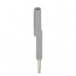 Test adapter, for 4 mm test plug and terminal blocks with 8.2 mm pitch, gray