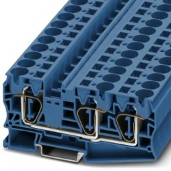 Feed-through terminal block, 1000 V, 76 A, Spring-cage connection, No. of connections: 3, cross section: 0.2 mm2 - 25 mm2, AW