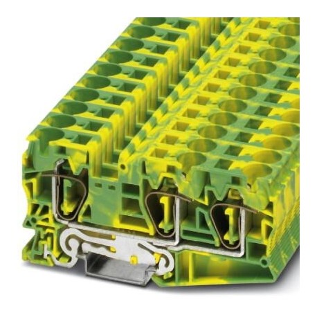Redna stezaljka ST 16-TWIN-PE, opružni priključak, presjek: 0.2 mm2 - 25 mm2, žuto-zelena