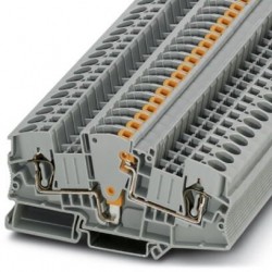 Test disconnect terminal block, 500 V, 30 A, Spring-cage connection, No. of connections: 2, cross section: 0.2 mm2 - 10 mm2, 