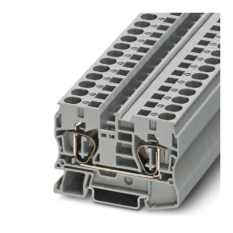 Feed-through terminal block, 1000 V, 57 A, Spring-cage connection, No. of connections: 2, cross section: 0.2 mm2 - 16 mm2, gr