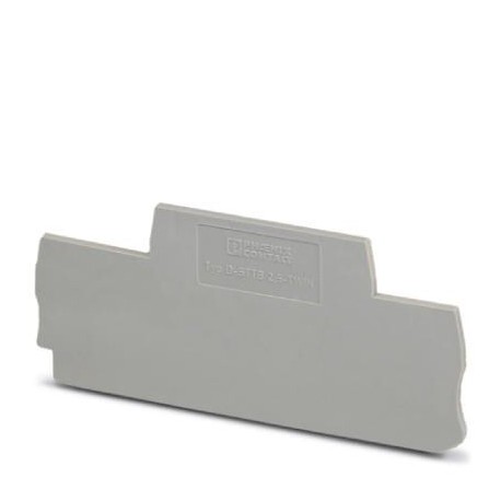 End cover, l: 91.5 mm, w: 2.2 mm, h: 47.5 mm, gray