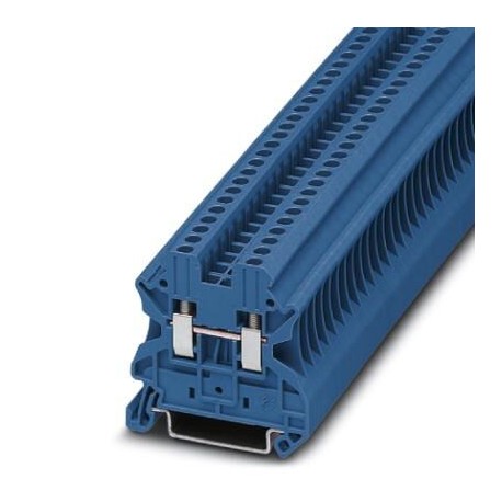 Feed-through terminal block, 1000 V, 24 A, screw connection, No. of connections: 2, cross section: 0.14 mm2 - 4 mm2, blue
