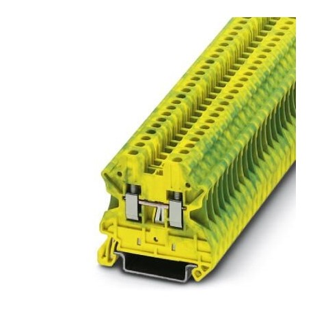 Ground modular terminal block, screw connection, No. of connections: 2, cross section: 0.14 mm2 - 4 mm2, green-yellow