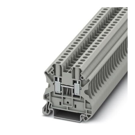 Feed-through terminal block, 1000 V, 32 A, screw connection, No. of connections: 2, cross section: 0.14 mm2 - 6 mm2, gray