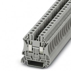Feed-through terminal block, 1000 V, 41 A, screw connection, No. of connections: 2, cross section: 0.2 mm2 - 10 mm2, gray