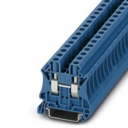 Feed-through terminal block, 1000 V, 41 A, screw connection, No. of connections: 2, cross section: 0.2 mm2 - 10 mm2, blue