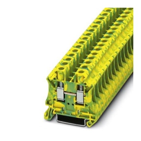 Ground modular terminal block, screw connection, No. of connections: 2, cross section: 0.2 mm2 - 10 mm2, green-yellow